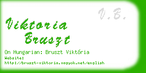viktoria bruszt business card