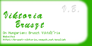 viktoria bruszt business card